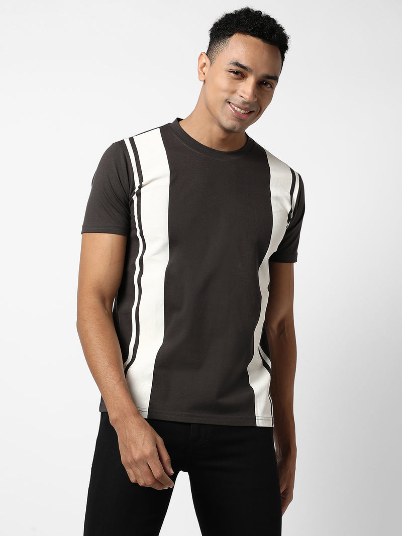 Colourblocked Casual T-Shirt