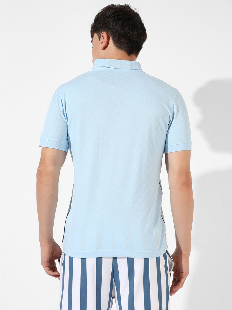Textured Casual T-Shirt