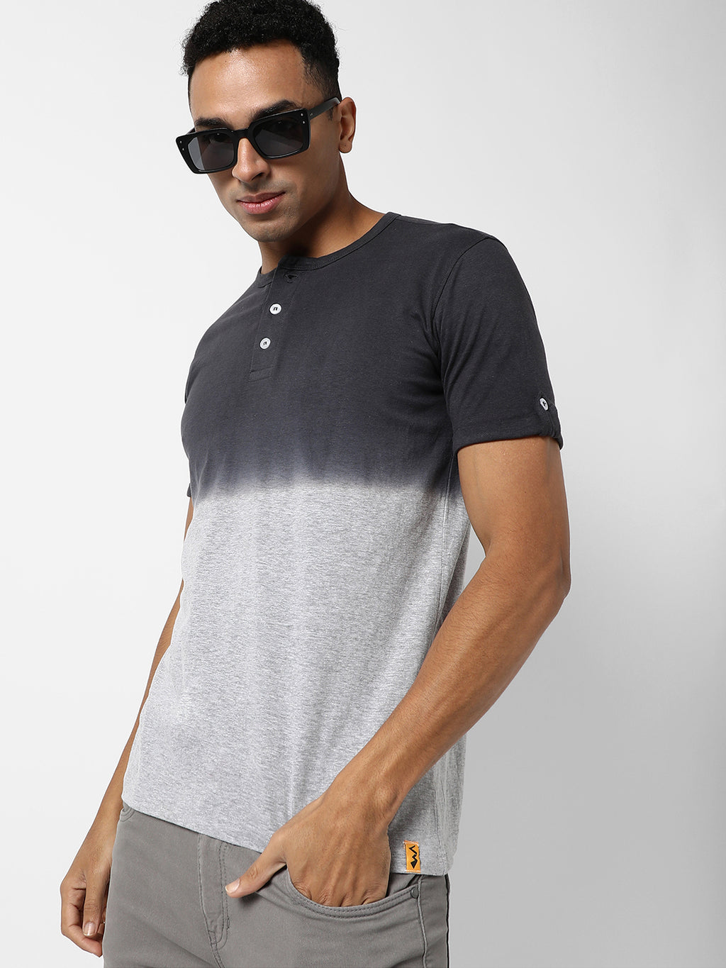 Colourblocked Casual T-Shirt