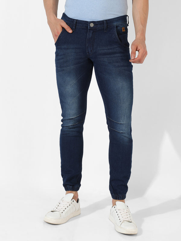 Cinched Hem Denim Jeans