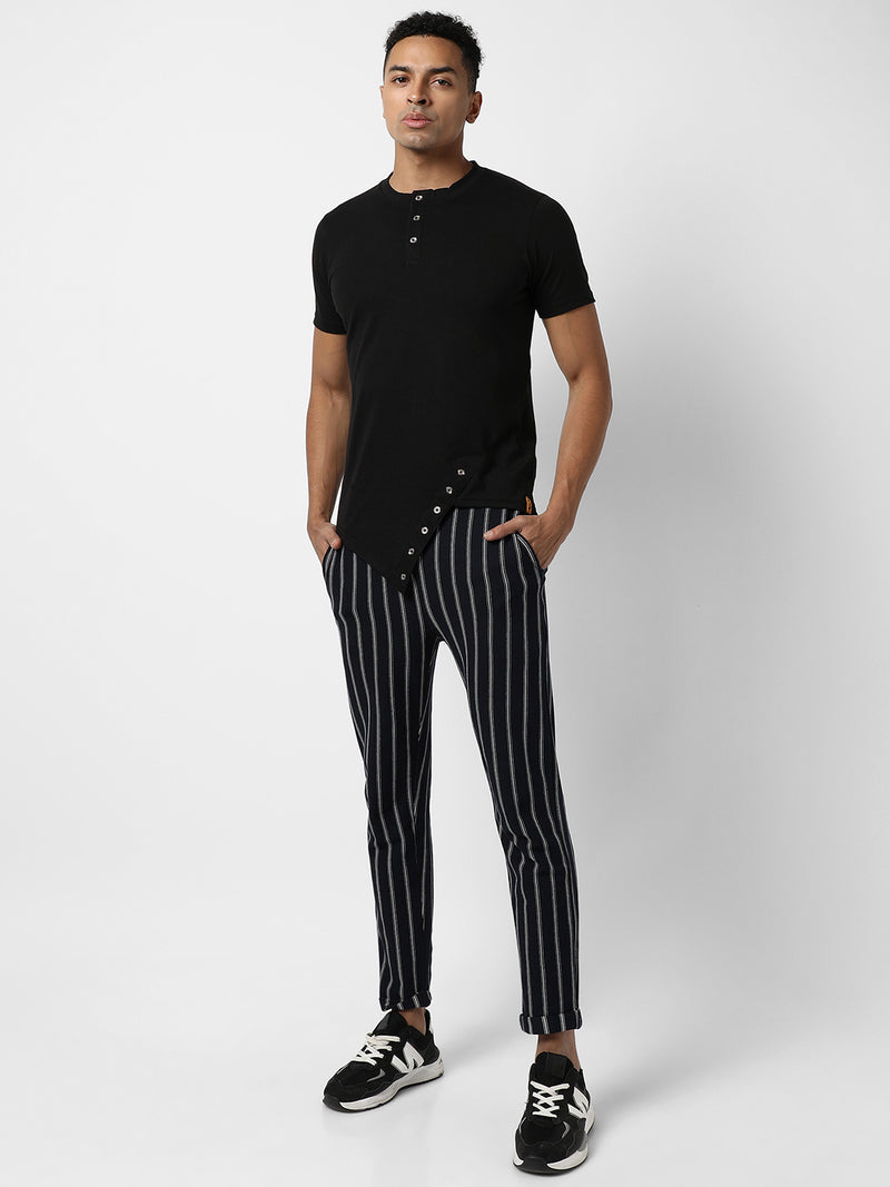 Asymmetrical Henley T-Shirt