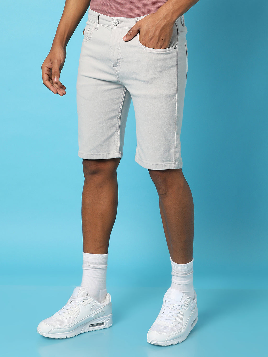 Chino Denim Shorts