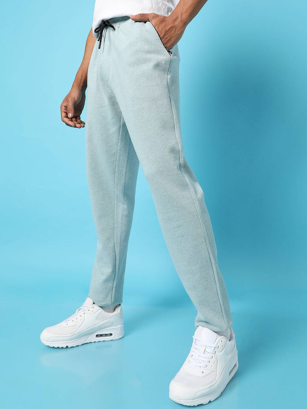 Trackpants With Contrast Zipper