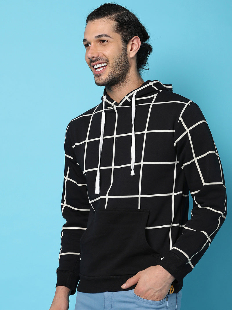 Graph Checks Hoodie With Insert Pocket