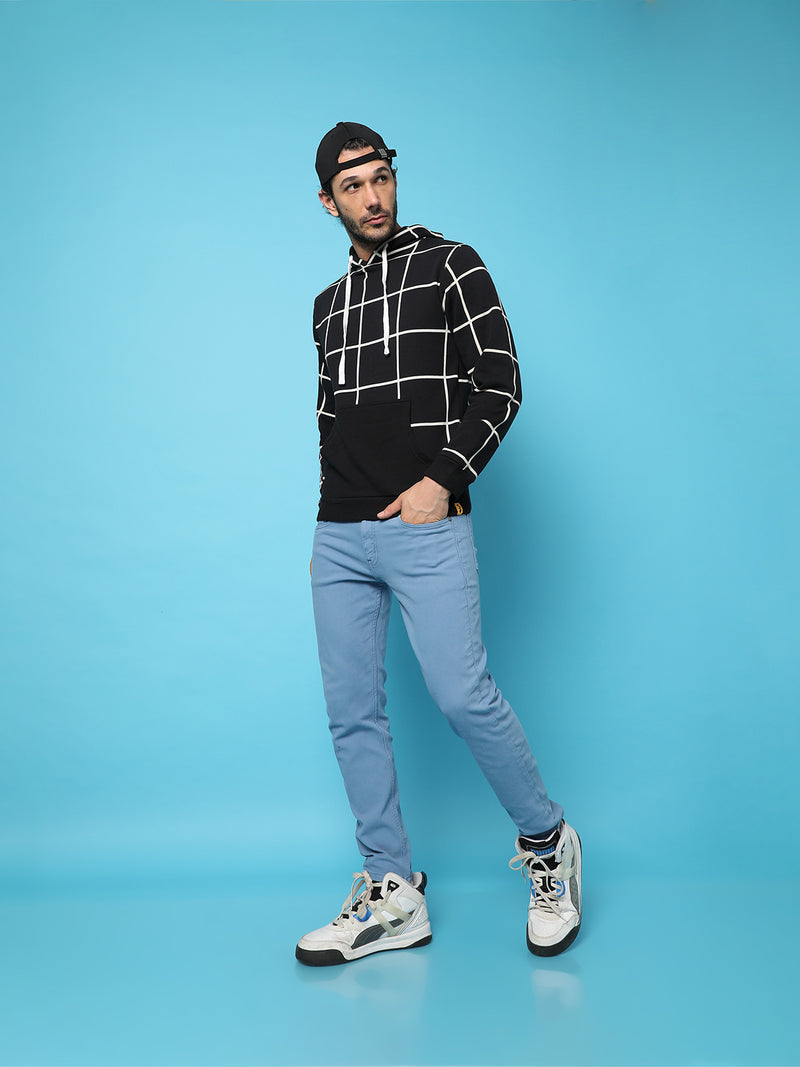 Graph Checks Hoodie With Insert Pocket