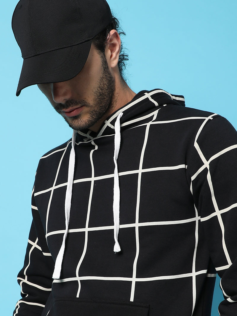 Graph Checks Hoodie With Insert Pocket
