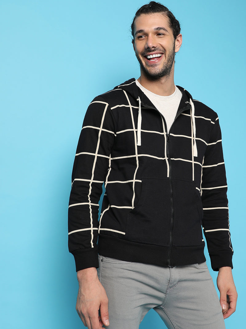 Graph Checks Hoodie With Insert Pocket